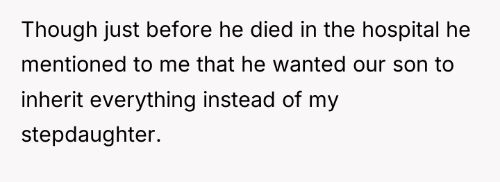 Though just before he died in the hospital he mentioned...