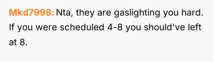 Mkd7998 Nta, they are gaslighting you hard. If you were...