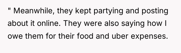 " Meanwhile, they kept partying and posting about it online....