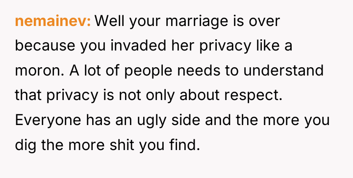nemainev Well your marriage is over because you invaded her...