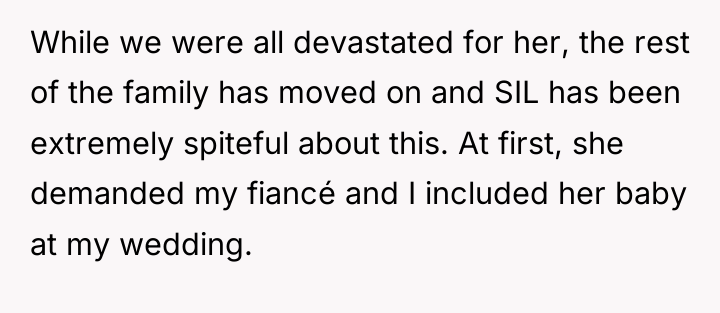 While we were all devastated for her, the rest of...