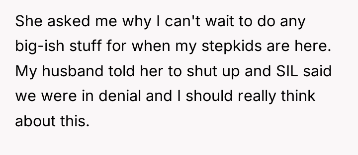 She asked me why I can't wait to do any...