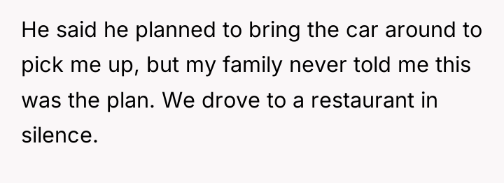 He said he planned to bring the car around to...