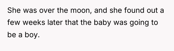 She was over the moon, and she found out a...