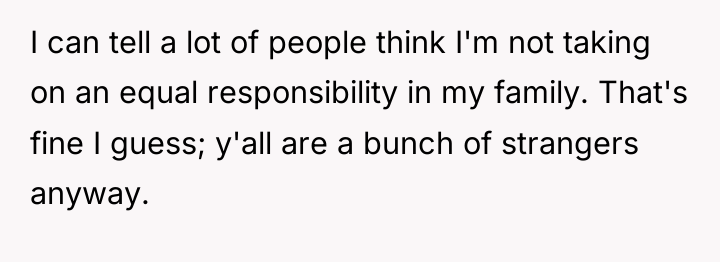 I can tell a lot of people think I'm not...
