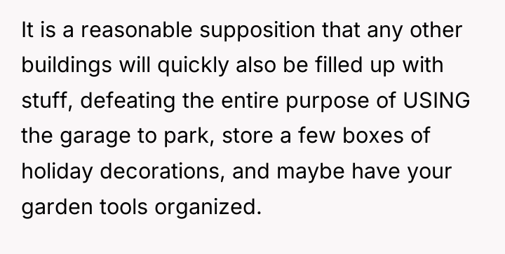 It is a reasonable supposition that any other buildings will...