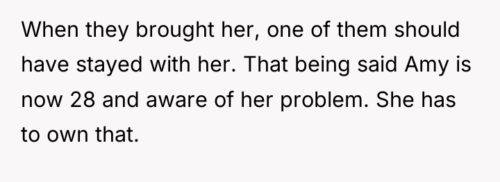 When they brought her, one of them should have stayed...