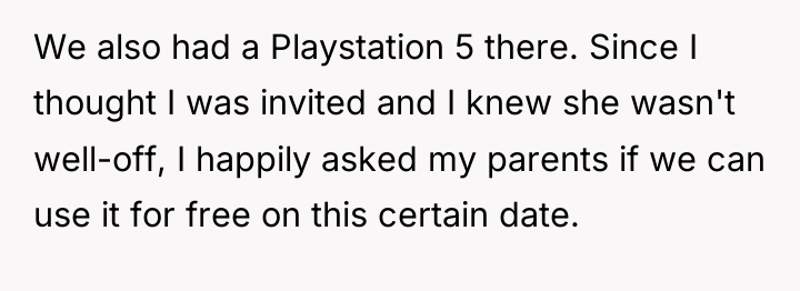 We also had a Playstation 5 there. Since I thought...
