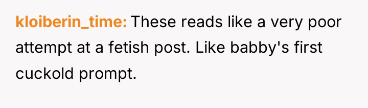 kloiberin_time These reads like a very poor attempt at a...