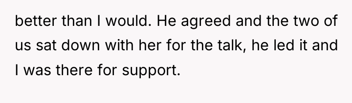 better than I would. He agreed and the two of...