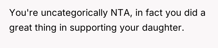 You're uncategorically NTA, in fact you did a great thing...