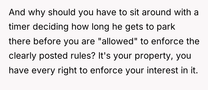 And why should you have to sit around with a...