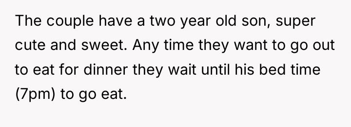 The couple have a two year old son, super cute...