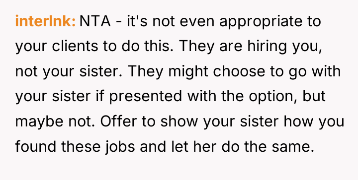 interlnk NTA - it's not even appropriate to your clients...