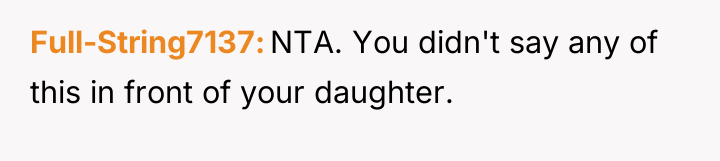 Full-String7137 NTA. You didn't say any of this in front...