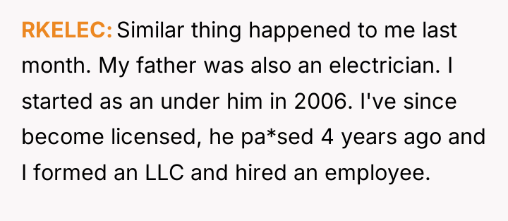 RKELEC Similar thing happened to me last month. My father...