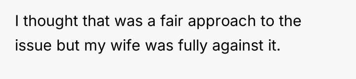 I thought that was a fair approach to the issue...
