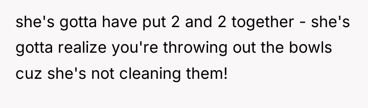 she's gotta have put 2 and 2 together - she's...
