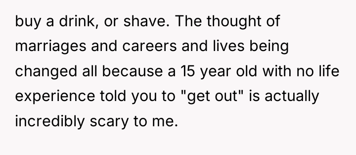 buy a drink, or shave. The thought of marriages and...