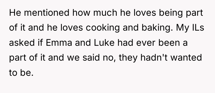 He mentioned how much he loves being part of it...