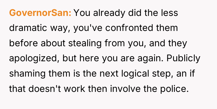 GovernorSan You already did the less dramatic way, you've confronted...