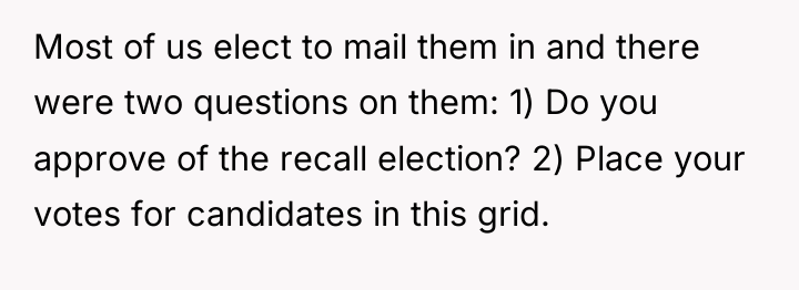 Most of us elect to mail them in and there...