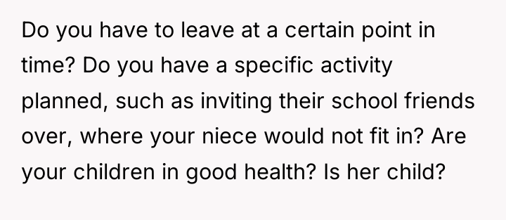 Do you have to leave at a certain point in...