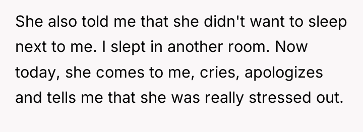 She also told me that she didn't want to sleep...