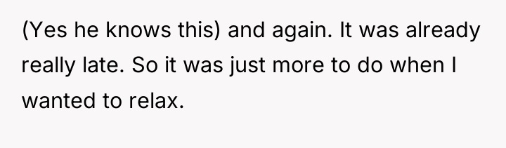 (Yes he knows this) and again. It was already really...