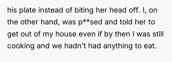 his plate instead of biting her head off. I, on...
