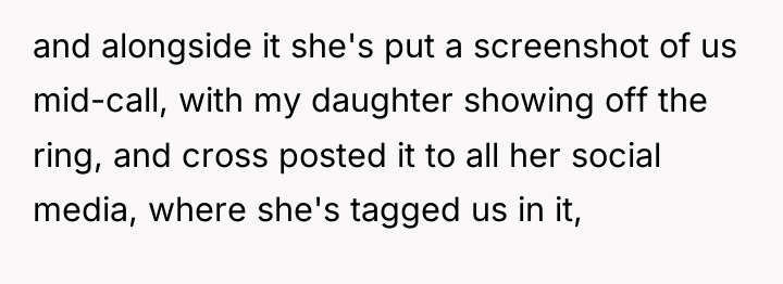and alongside it she's put a screenshot of us mid-call,...