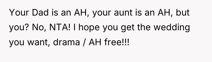Your Dad is an AH, your aunt is an AH,...