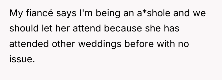 My fiancé says I'm being an a*shole and we should...