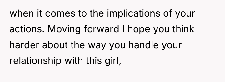 when it comes to the implications of your actions. Moving...