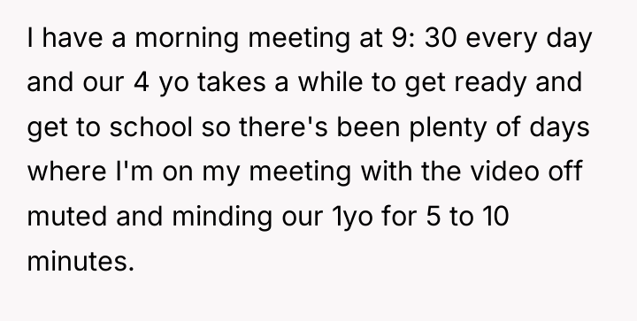 I have a morning meeting at 9: 30 every day...