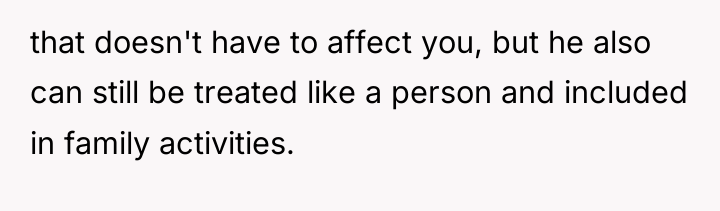 that doesn't have to affect you, but he also can...