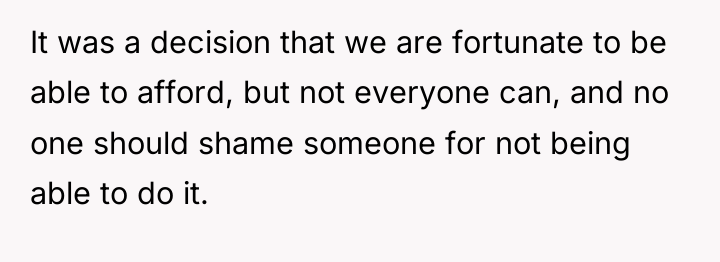 It was a decision that we are fortunate to be...