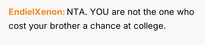 EndielXenon NTA. YOU are not the one who cost your...
