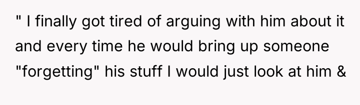 " I finally got tired of arguing with him about...