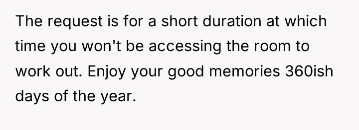 The request is for a short duration at which time...