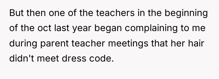 But then one of the teachers in the beginning of...