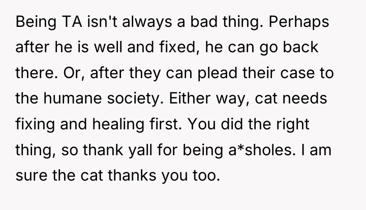 Being TA isn't always a bad thing. Perhaps after he...