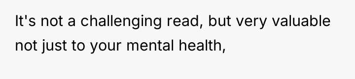 It's not a challenging read, but very valuable not just...
