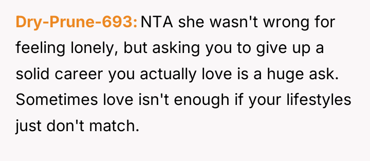 Dry-Prune-693 NTA she wasn't wrong for feeling lonely, but asking...
