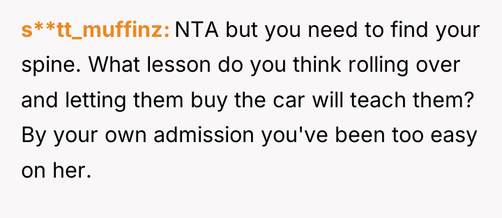 s**tt_muffinz NTA but you need to find your spine. What...