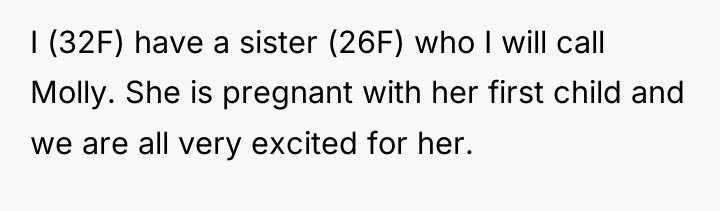I (32F) have a sister (26F) who I will call...