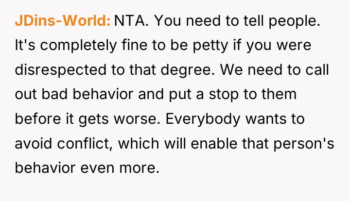 JDins-World NTA. You need to tell people. It's completely fine...