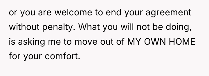 or you are welcome to end your agreement without penalty....