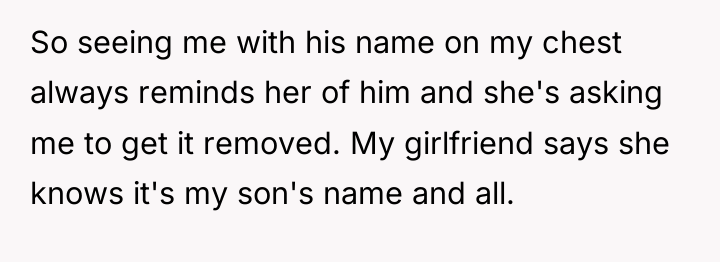 So seeing me with his name on my chest always...