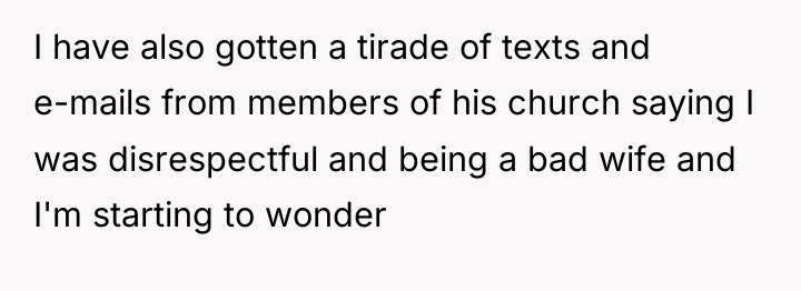 I have also gotten a tirade of texts and e-mails...